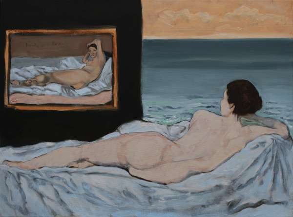 Nu au Corot - 60x80 -huile sur toile